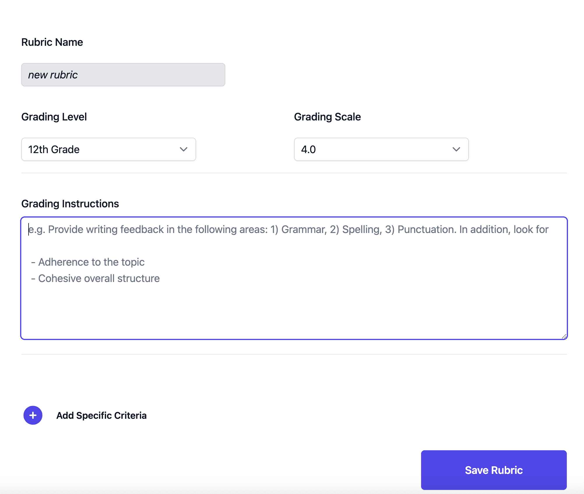 GradeWrite AI for Grading Essays and Assignments